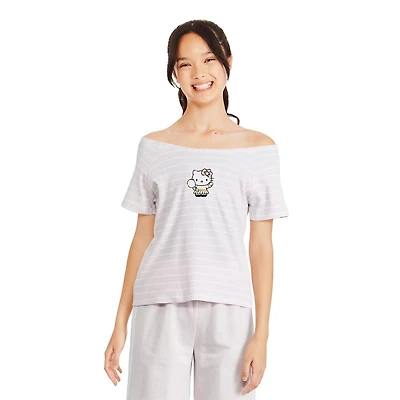 Hello Kitty Girls' Off The Shoulder Top