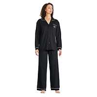 George Women's Notch Collar Pajama 2-piece Set