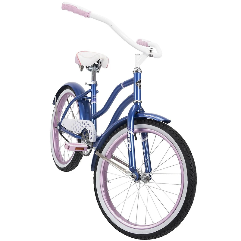 Huffy Good Vibrations Kids' Cruiser Bike, Blue, 20-inch