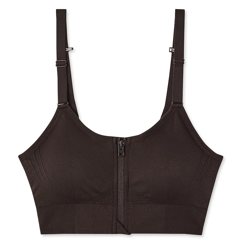 Athletic Works Women's Zipper Bra