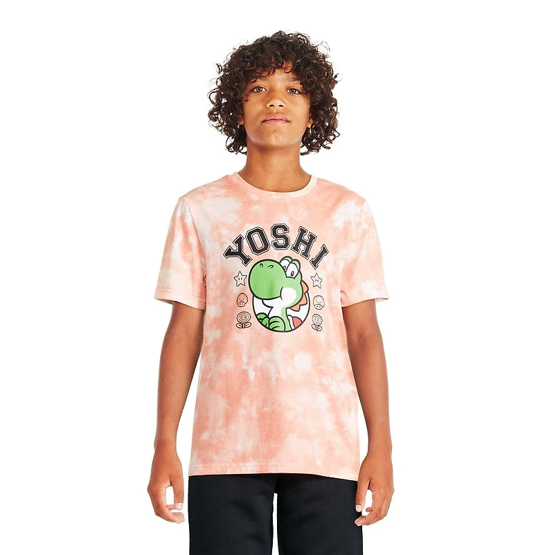 Super Mario Boys' Yoshi Washed Tee