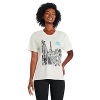 T-shirt à manches courtes Emily Paris Netflix pour femmes Tailles TP–TG