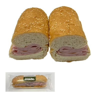 Sandwich, Ham & Cheese Sub 8 inch, 244 Gr, 244Gr Ham Chs Sub 8 inch
