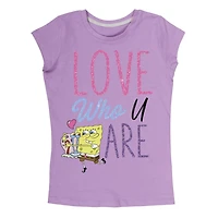 Sponge Bob Girl's Short Sleeve T-Shirt