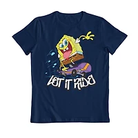 Sponge Bob T-Shirt col rond à manches courtes pour garçon Tailles TP à TG
