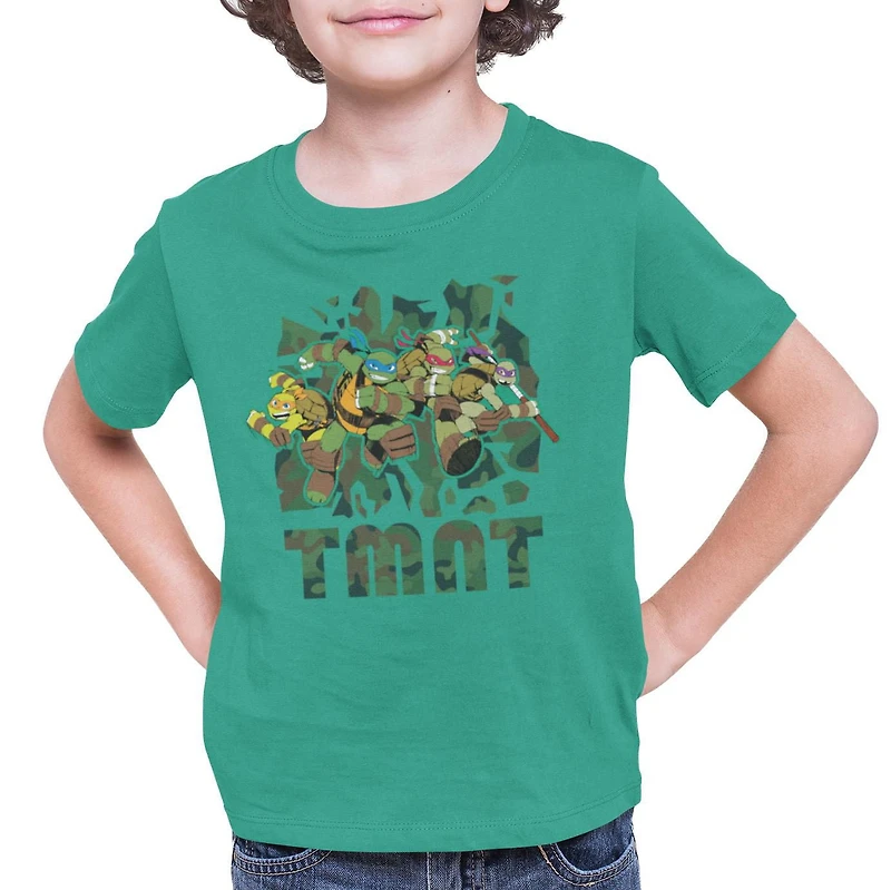 Teenage Mutant Ninja Turtles T-Shirt col rond à manches courtes pour garçon Tailles TP à TG