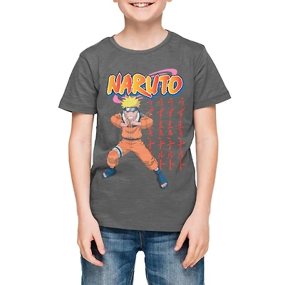 Naruto Boy's Short Sleeve crew neck T-shirt