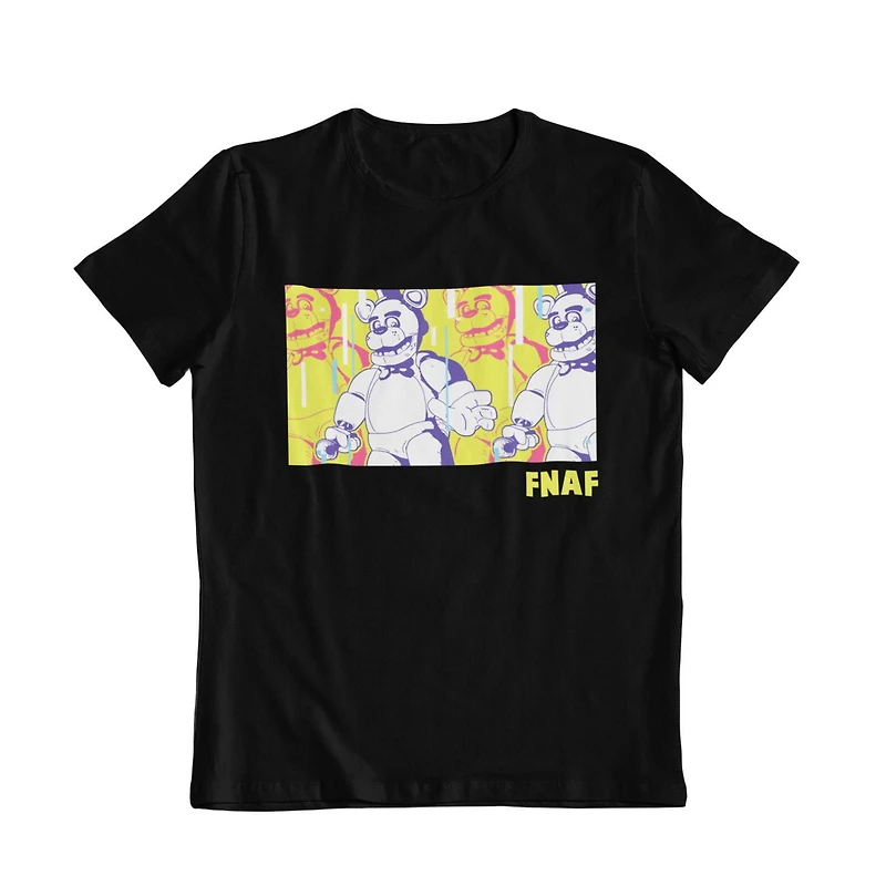 Five Night at Freddy's T-Shirt col rond à manches courtes pour garçon Tailles TP à TG