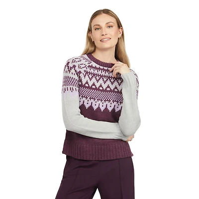 Mexx-Pull en tricot Fair Isle pour femmes