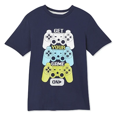 T-shirt avec imprimé graphique à manches courtes George pour garçons
