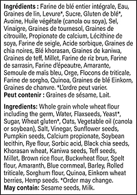 Pain 22 céréales x zinc Bon Matin Plus 600 g