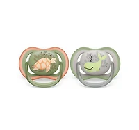Suce ultra-aérée Philips Avent, 6 à 18 mois, motifs tortue orange / baleine verte, emb. de 2,  SCF085/60 Suce ultra-aérée Avent 6 à 18 mtortue baleine de 2