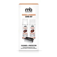 Moneysworth & Best Suede + Nubuck Care Kit, 3PCS - Protector 160g/5.6oz, Cleaner 155g/5.5oz, and Nylon Brush, For Footwear & Garments