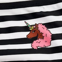 Ensemble de bain 2 pièces étoiles Afro Unicorn pour filles