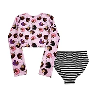 Afro Unicorn Girls 2 Piece Stars Swim Set