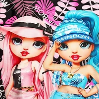 Rainbow High - Ensemble de bain 2 pièces Paradise rose pour filles