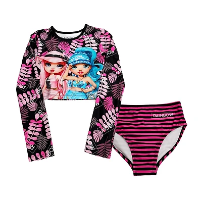 Rainbow High - Ensemble de bain 2 pièces Paradise rose pour filles