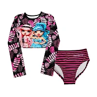 Rainbow High - Ensemble de bain 2 pièces Paradise rose pour filles