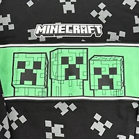 Minecraft Boys Three Creeper Friends Long Sleeve Hoodie