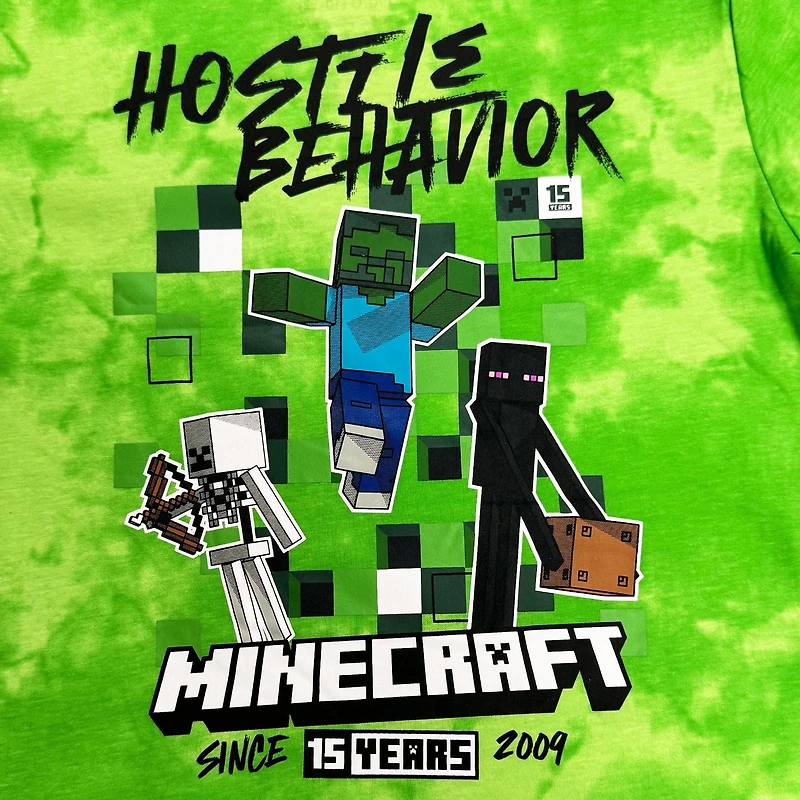 Minecraft Boys Friends Comportement hostile T-shirt à manches courtes
