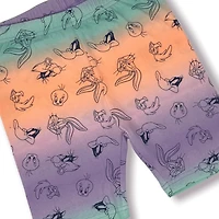 Looney Toons Girls knee length bike shorts with elastic waist