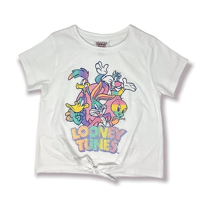 Looney Toons T-Shirt manche courte avec nœud pour filles
