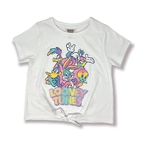 Looney Toons T-Shirt manche courte avec nœud pour filles