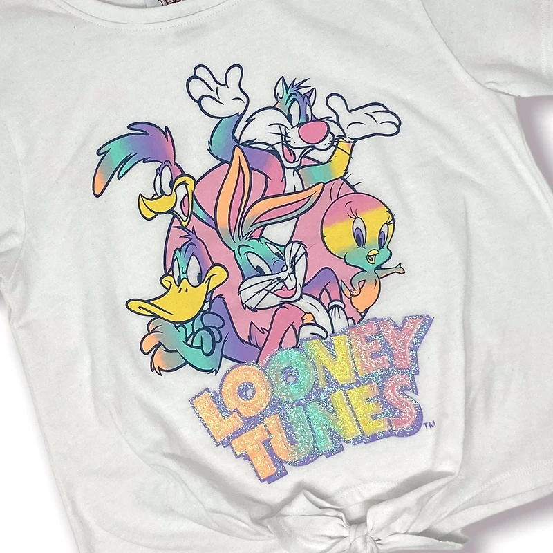 Looney Toons T-Shirt manche courte avec nœud pour filles