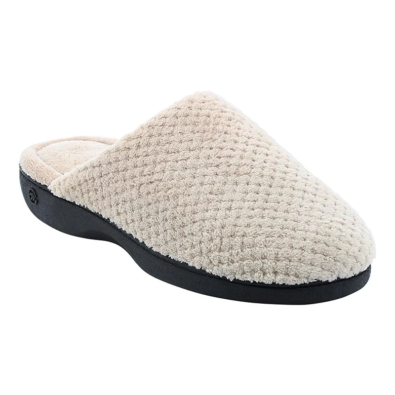 Pantoufles à enfiler Bella pour femmes en microéponge texturé ISOspa by isotoner®