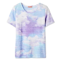 T-shirt imprimé en jacquard Iyla pour femmes