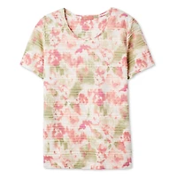 Iyla Women's Printed Jacquard T-Shirt