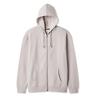 Chandail à capuchon zippé sur la longueur George pour hommes