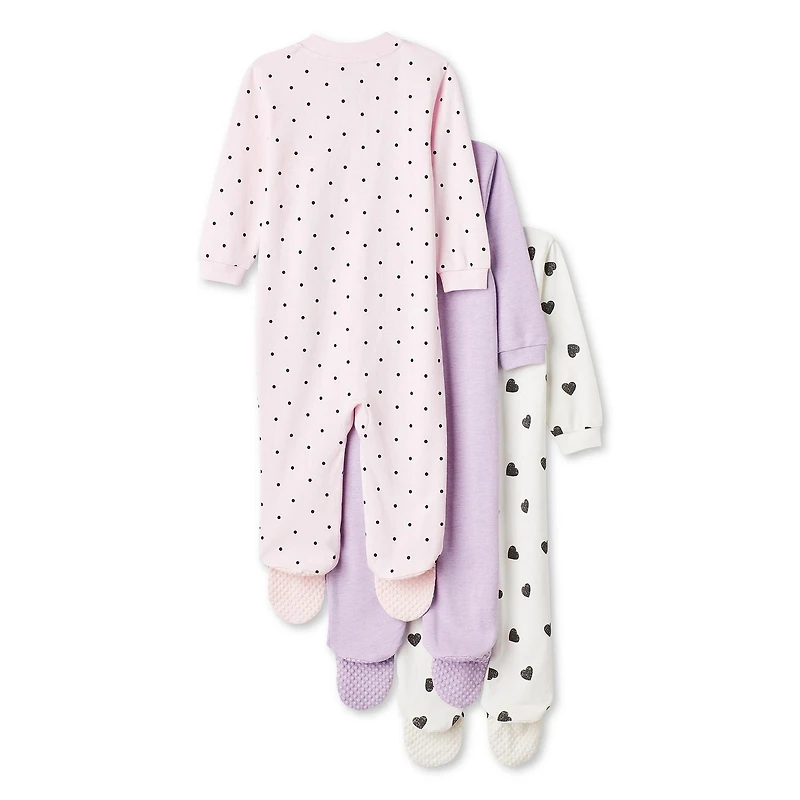 George Baby girls' Sleeper 3-Pack