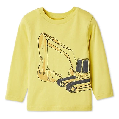 T-shirt à manches longues avec imprimé graphique George pour petits garçons