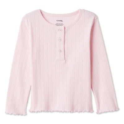 Haut Henley George pour petites filles