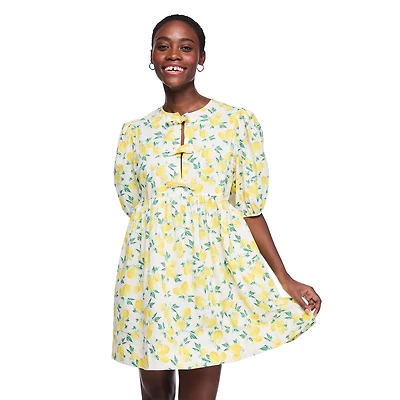 Robe en popeline avec boucle à l’avant George pour femmes
