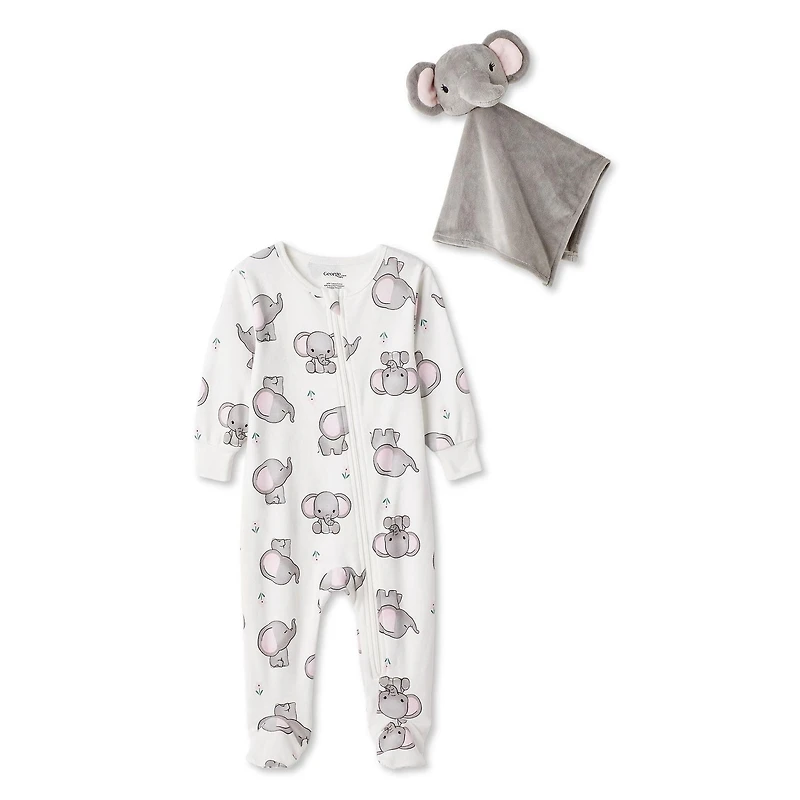 George Baby Girls' Two Piece Sleeper Set