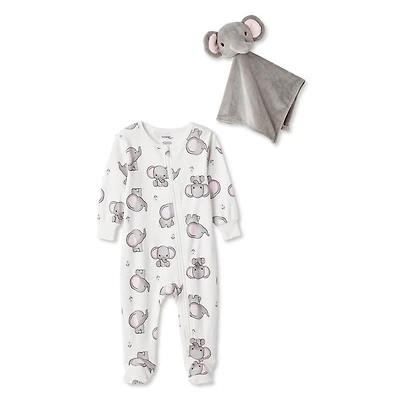 George Baby Girls' Two Piece Sleeper Set
