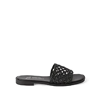 Sandales plates tissées Time and Tru pour femmes