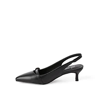 Time and Tru Women's Slingback Kitten Heels
