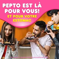 Pepto Bismol, soulagement rapide de 5 symptômes des malaises gastriques, comprimés