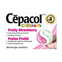 Cepacol® Children’s Fruity Strawberry, Sore Throat Lozenges