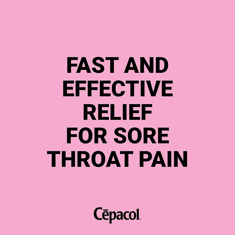 Cepacol® Children’s Fruity Strawberry, Sore Throat Lozenges