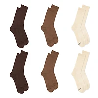 Fruit of the Loom Men's All Day Comfort Cotton Blend Crew Socks, Sizes 6-12 (6 Pack)