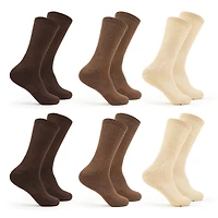 Fruit of the Loom Chaussettes mi-mollet All Day Comfort pour hommes, tailles 6-12 (paquet de 6)
