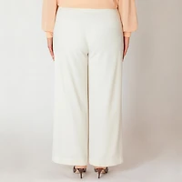 Devoted Women's Plus wide leg flowy pant