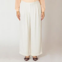 Devoted Women's Plus wide leg flowy pant