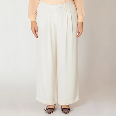 Devoted Women's Plus wide leg flowy pant