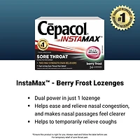 Cepacol® Instamax Berry Frost, Sore Throat Lozenges, 24 ct
