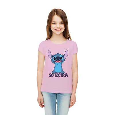 Disney's Lilo & Stitch Girl's Stitch Short Sleeve T-Shirt